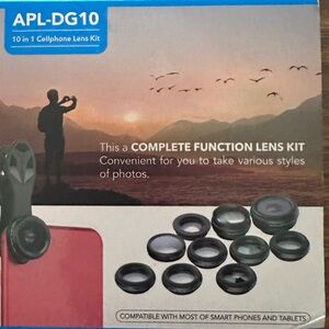 Apaxel 10-in-1 APL-DG10 cell phone camera lens it NIB